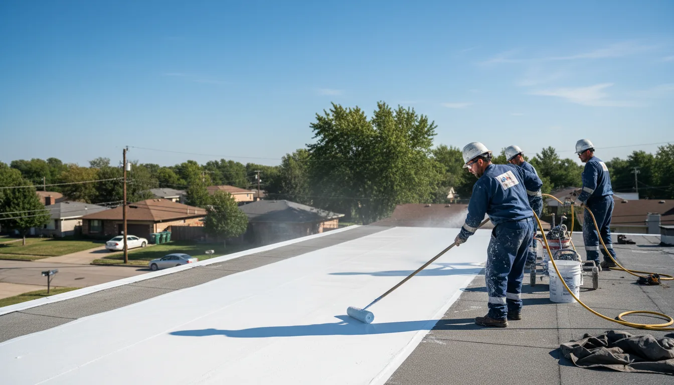 Commercial roof coating in Mcnabb, IL near me